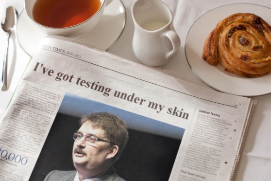 I've got testing under my skin